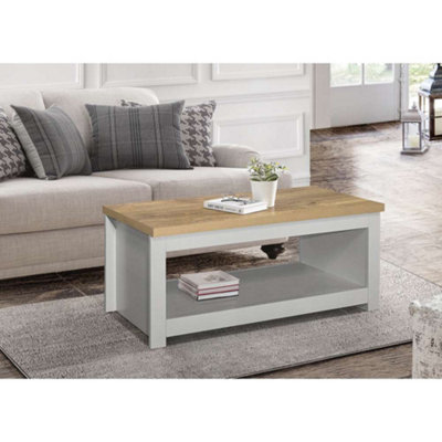 Birlea Highgate Coffee Table Grey & Oak | DIY At B&Q