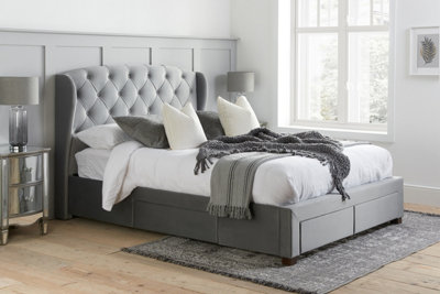 Birlea Hope Double Bed Frame In Grey | DIY at B&Q