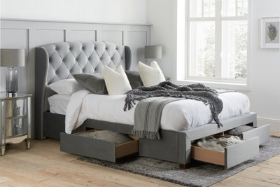 Birlea Hope Double Bed Frame In Grey