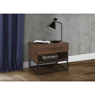 Birlea Houston 1 Drawer Bedside Walnut