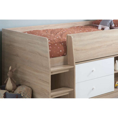 Oak effect on sale cabin bed