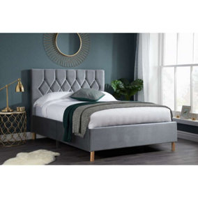 Birlea Loxley Double Bed Frame In Grey