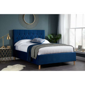 Birlea Loxley Double Ottoman Bed Blue