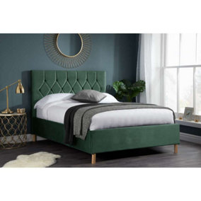 Birlea Loxley King Ottoman Bed Green