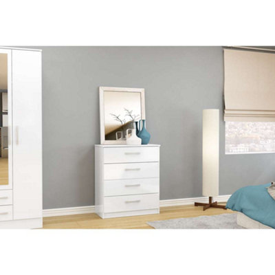 Birlea Lynx 4 Drawer Chest White