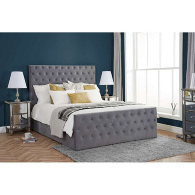 Birlea Marquis King Ottoman Bed Grey