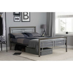 Birlea Montana Double Bed Silver