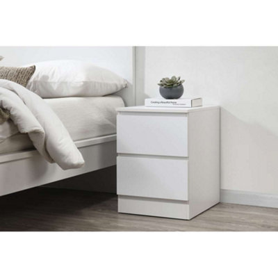 Birlea Oslo 2 Drawer Bedside White