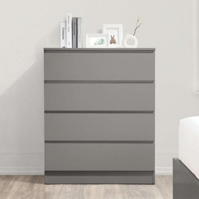 Birlea Oslo 4 Drawer Chest Grey