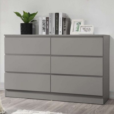 Birlea Oslo 6 Drawer Chest Grey