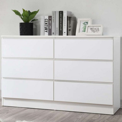 Birlea Oslo 6 Drawer Chest White