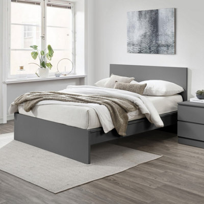 Birlea Oslo Double Bed Frame In Grey