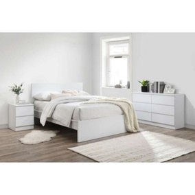 Birlea Oslo Double Bed Frame In White