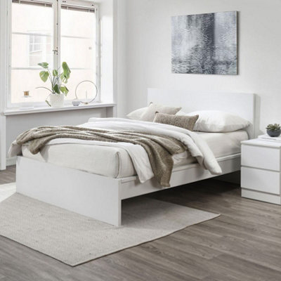 Birlea Oslo Double Bed Frame In White