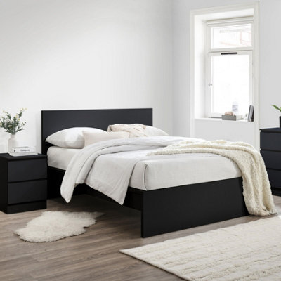 Birlea Oslo King Bed Frame In Black | DIY At B&Q