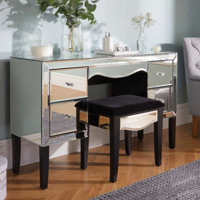 Birlea Palermo 4 Drawer Dressing Table Mirrored