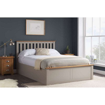 Birlea Phoenix Double Ottoman Bed Pearl Grey