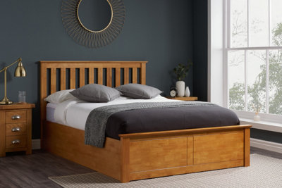 Birlea Phoenix King Ottoman Bed Oak