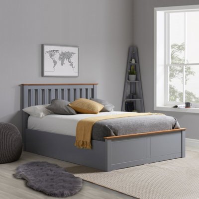 Phoenix ottoman bed stone shop grey