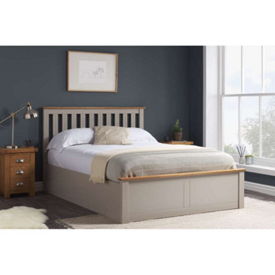 Birlea Phoenix Small Double Ottoman Bed Pearl Grey