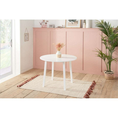 Birlea Pickworth Round Dining Table White | DIY at B&Q