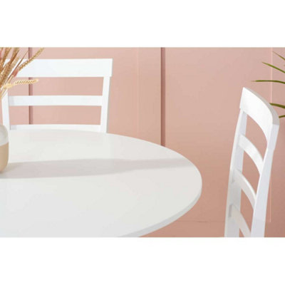 Birlea Pickworth Round Dining Table White