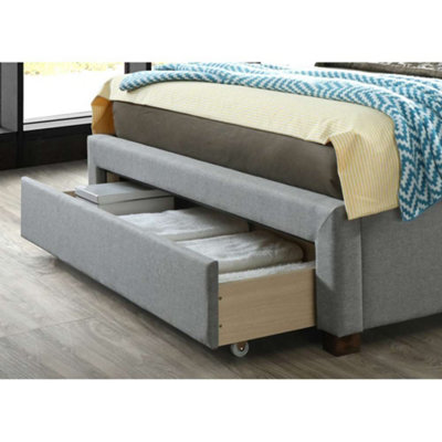 Birlea Shelby King Size Bed In Grey Fabric