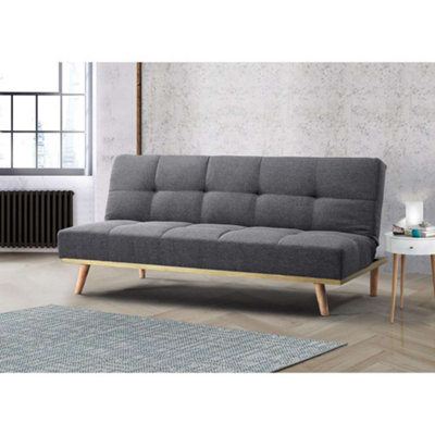 Birlea Snug Sofa Bed In Grey Fabric | DIY at B&Q