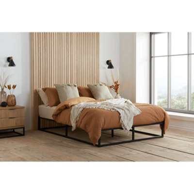 Birlea Soho Metal Platform Double Bed Black