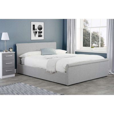 Birlea Stratus Double Ottoman Bed Grey