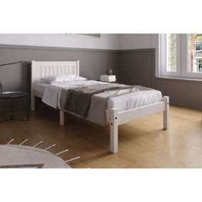 Birlea Trent Single Bed Frame In White