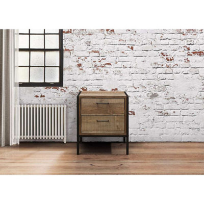 Birlea Urban 2 Drawer Bedside Rustic