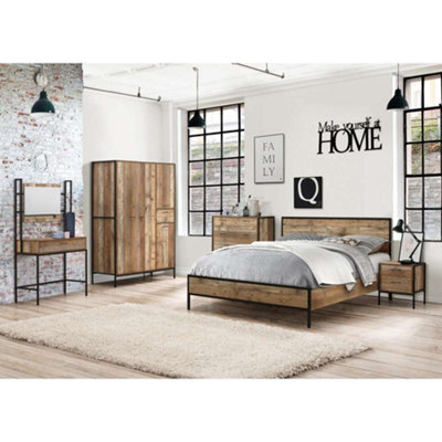 Birlea Urban 2 Drawer Bedside Rustic