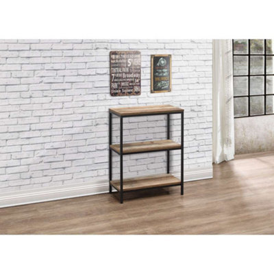 Birlea Urban 3 Tier Bookcase Rustic Rustic