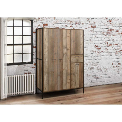 Birlea Urban 4 Door Wardrobe Rustic