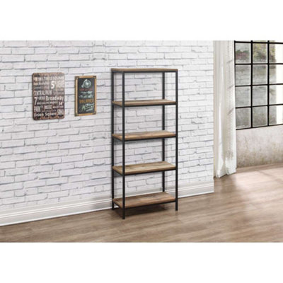 Birlea Urban 5 Tier Bookcase Rustic