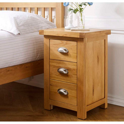 Birlea Woburn Large 3 Drawer Bedside Oak