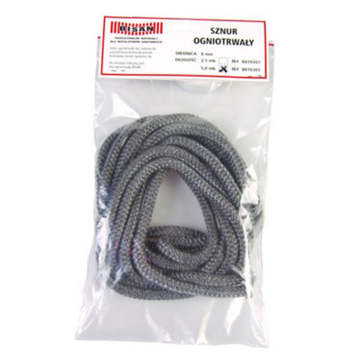 Bisan 2.5m Heat Resistant Stove And Fire Rope For Wood Burning Stove Doors Flue Seal