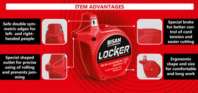 Bisan 30m Pipe Sealing Cord String Line Anti-Leak Water Gas Air Systems