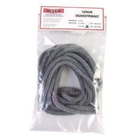 Bisan 5m Heat Resistant Stove And Fire Rope For Wood Burning Stove Doors Flue Seal