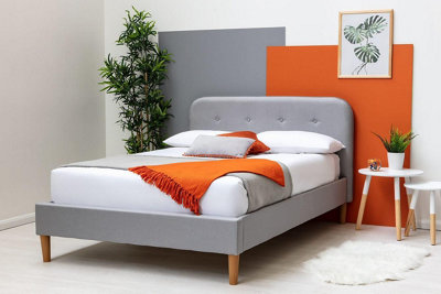 Scandinavian double online bed frame