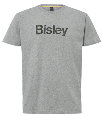 BISLEY WORKWEAR COTTON LOGO TEE XX Large GREY