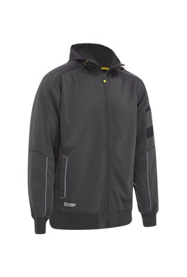 BISLEY WORKWEAR FLEECE ZIP FRONT HOODIE WITH SHERPA LINING Large