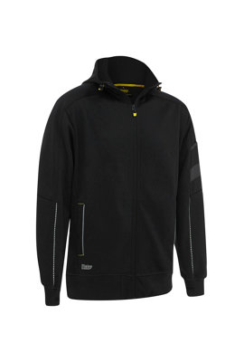 BISLEY WORKWEAR FLEECE ZIP FRONT HOODIE WITH SHERPA LINING X Small