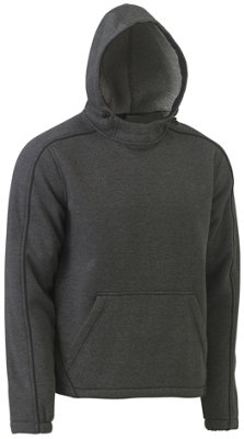 BISLEY WORKWEAR FLX AND MOVE™ MARLE FLEECE HOODIE JUMPER XXX large CHARCOAL 3XL