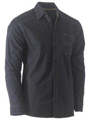 BISLEY WORKWEAR FLX & MOVE™ WORK SHIRT  BLACK M