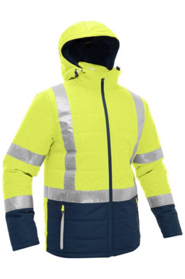 BISLEY WORKWEAR TAPED HI VIS PUFFER JACKET XXXXXX Large