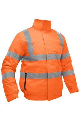 BISLEY WORKWEAR TAPED HI VIS WET WEATHER RIPSTOP BOMBER JACKET Small ...