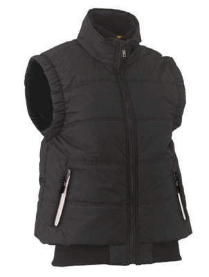 BISLEY WORKWEAR WOMEN'S PUFFER VEST  BLACK 20