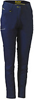 BISLEY WORKWEAR WOMENS MID RISE STRETCH COTTON TROUSER NAVY 20